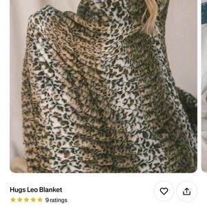 Minky Couture Hugs Leo Leopard blanket
